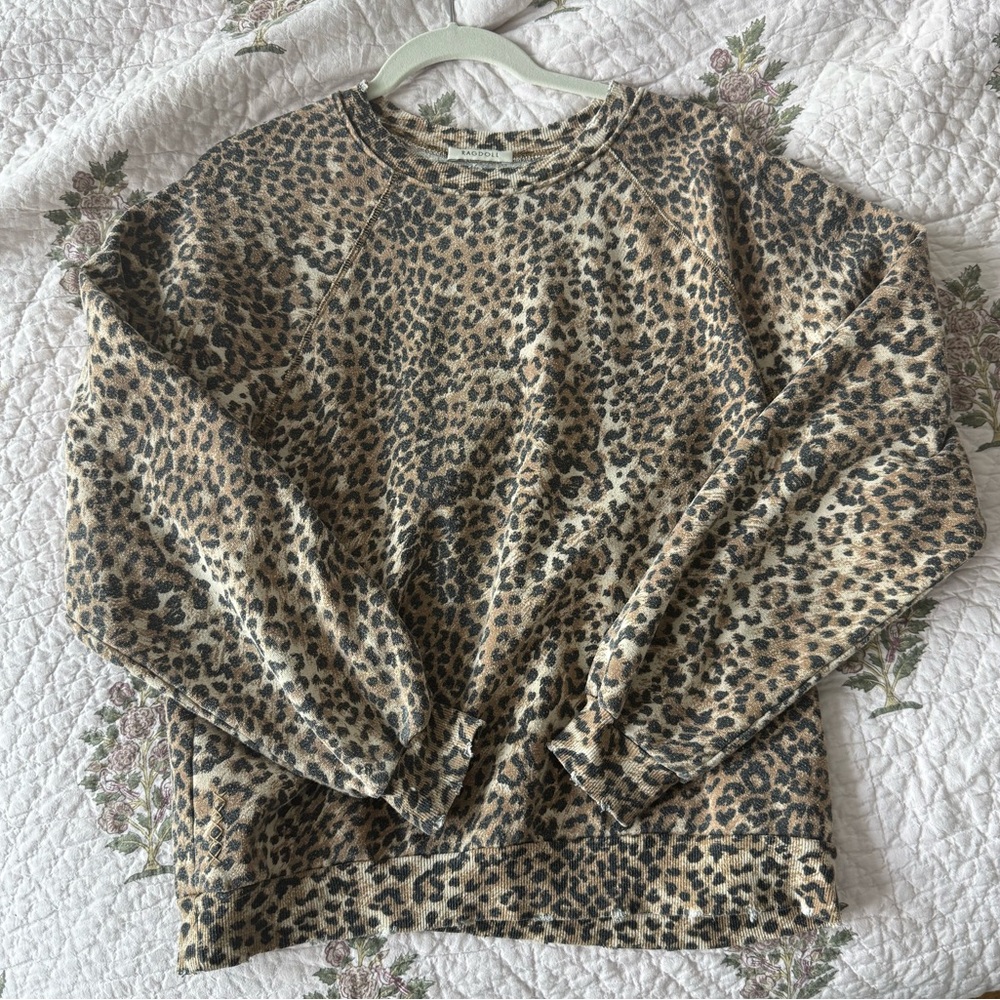 Ragdoll LA Leopard Print Sweatshirt size L